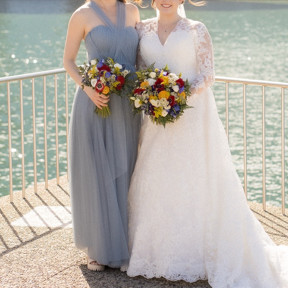 Revelry Rosalie Tulle Convertible Dress in French Blue